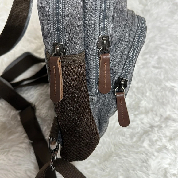 NWOT Small Canvas Backpack with Sequined Skull - Picture 6 of 12